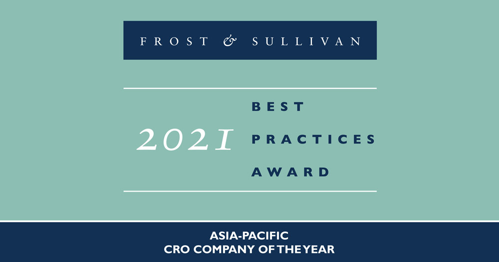 Novotech Awarded 2021 Frost & Sullivan Asia-Pacific CRO Company