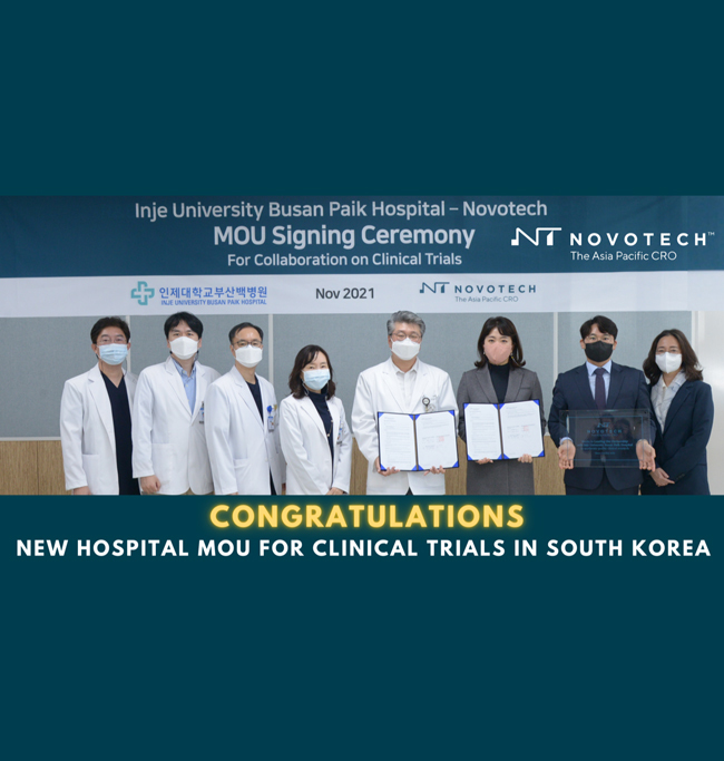 Congratulations to the Novotech Seoul Korea team