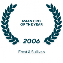  2006 Frost & Sullivan Asian CRO of the Year