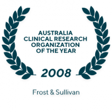  2008 Frost & Sullivan Australia Clinical Research Organization of the Year